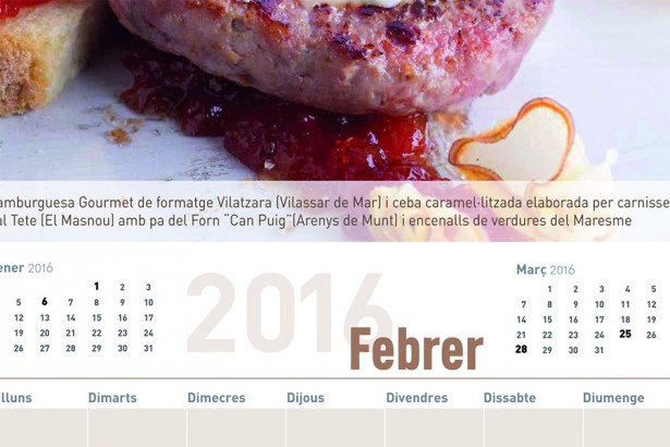 Maresme 2014/2015, calendari gourmet 2