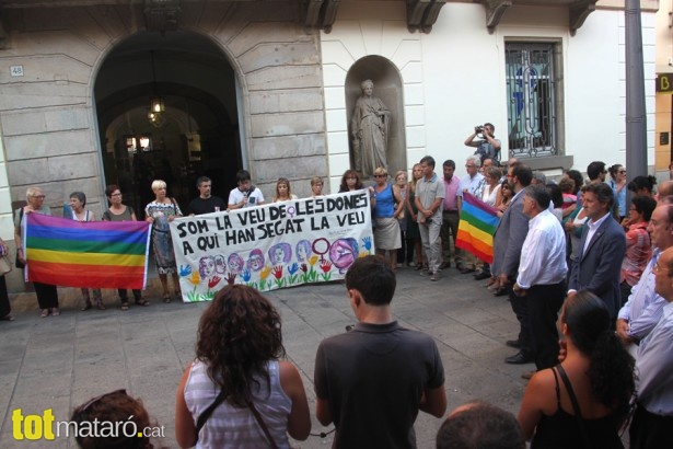 Manifestació contra homofòbia LGTBI